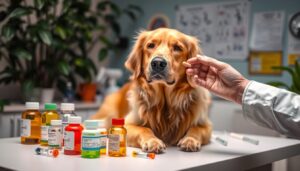 giving dogs medicine